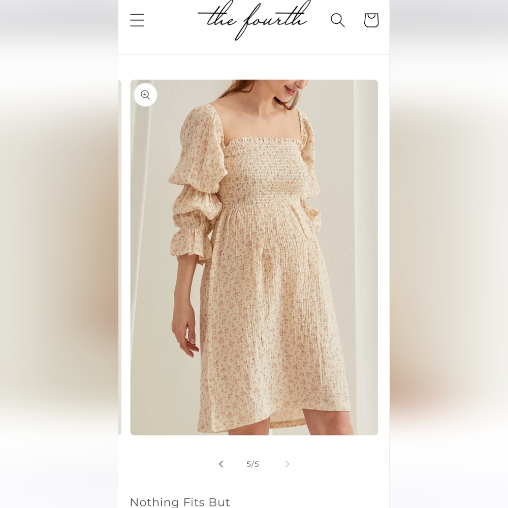 Nico Dress in Peach Floral